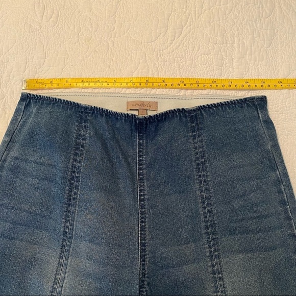 Wonderly Flare Fray Hem Pull On Jeans - L - Picture 7 of 11